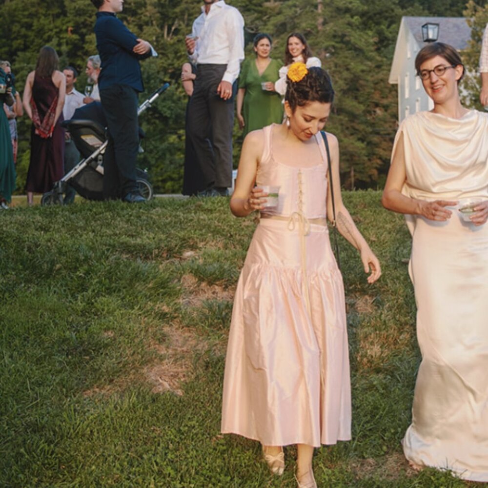 Salter House Petal Silk Wrap Skirt